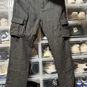Men's Charcoal Cargo Pants
